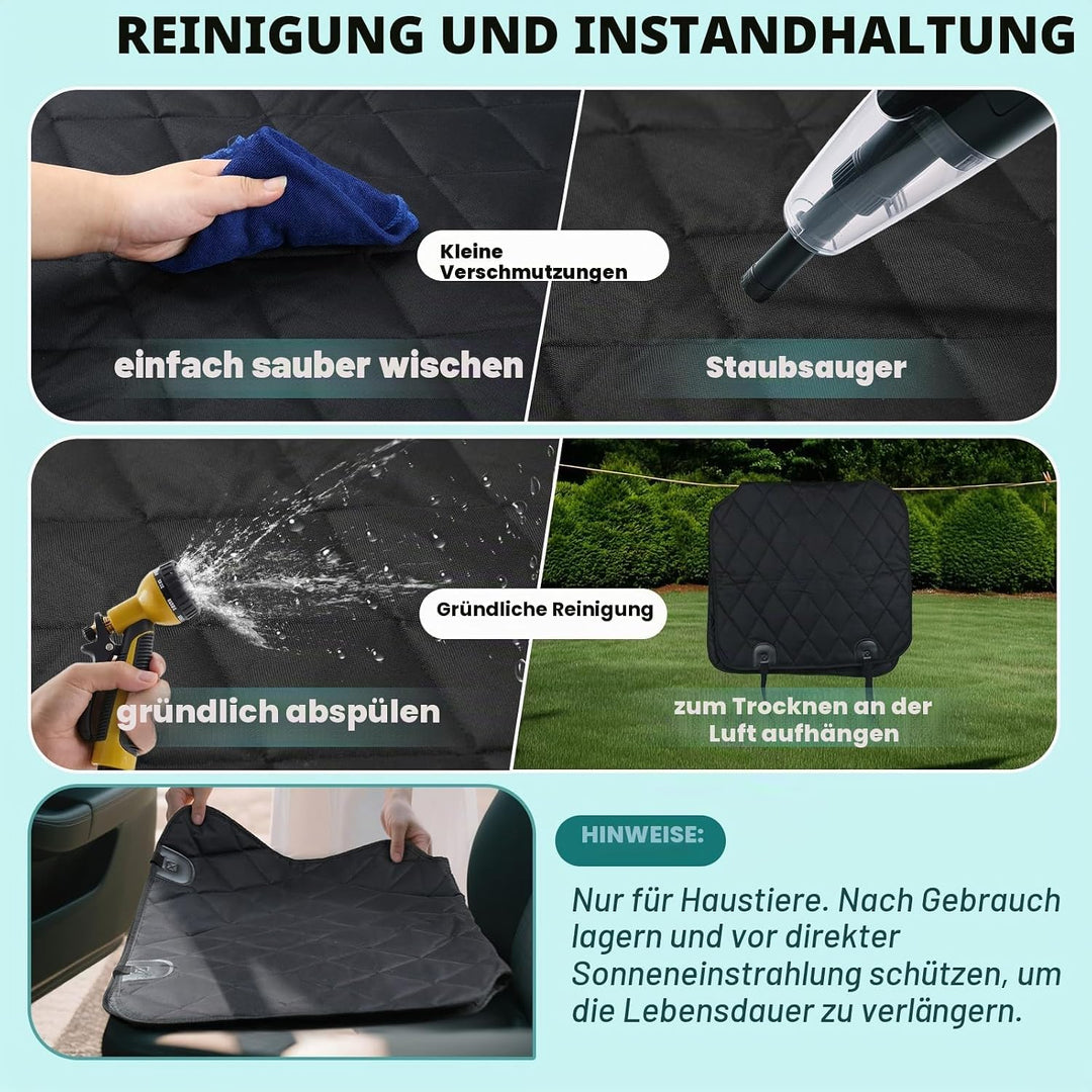 VIVAGLORY Sitzbezug für Hunde, Autositzschutz für Hunde, Autobezug für Haustiere, Vordersitzbezug, H