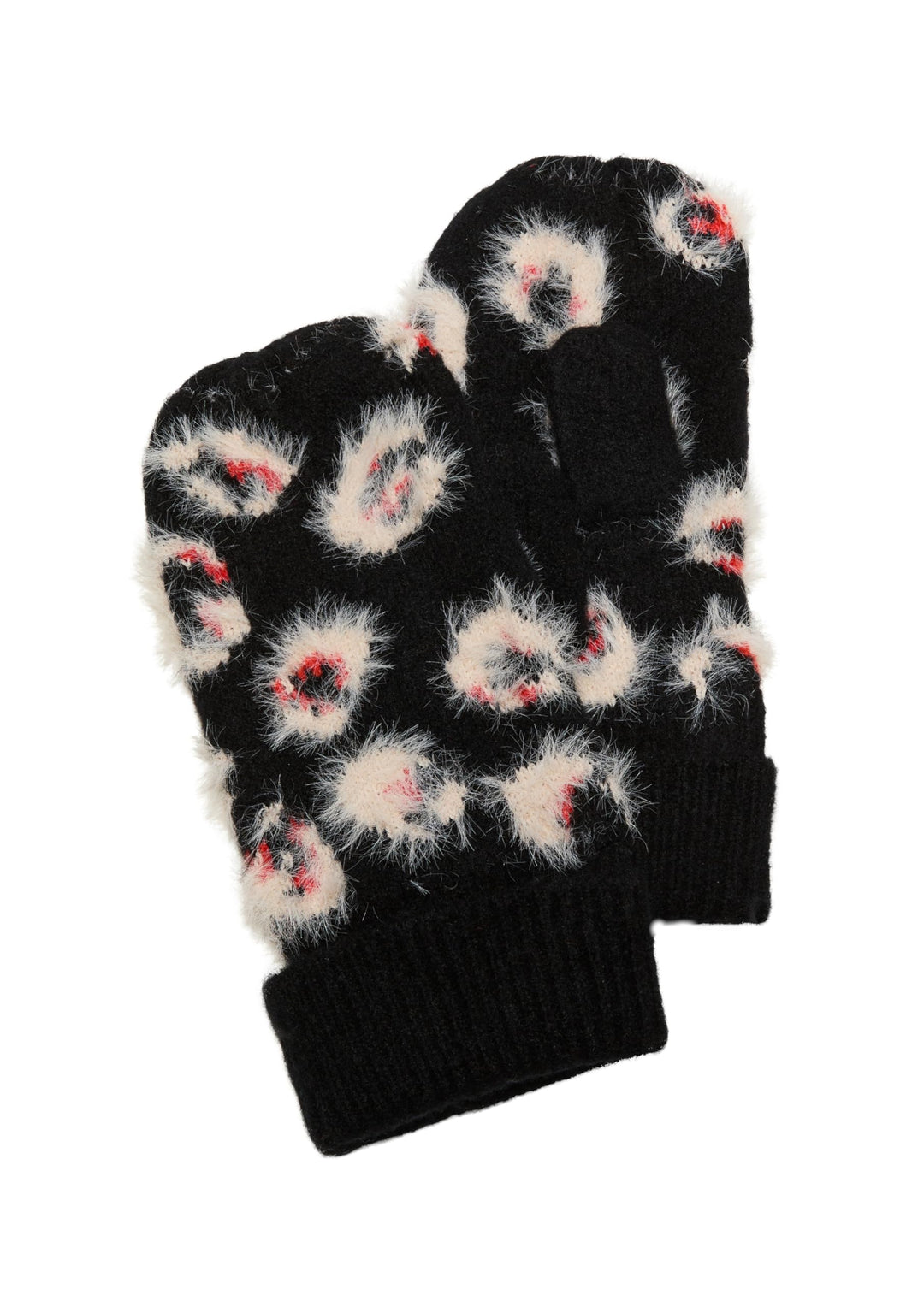 s.Oliver Damen 2139231 Fäustlinge mit Allover Muster, 99A1, Einheitsgrösse