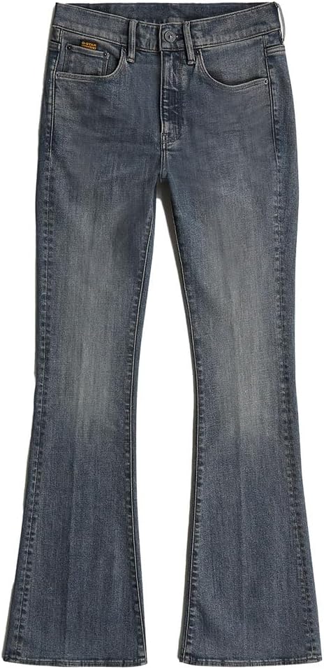 G-STAR Damen 3301 Flare Jeans 25W / 30L Blau (Antic Sand Blast D21290-d842-g803), 25W / 30L Blau (An