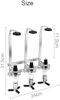 Schnapsspender Wandmontiert – 30 ml Bar Butler Flaschenhalter aus Aluminiumlegierung, Spirituosen-Di