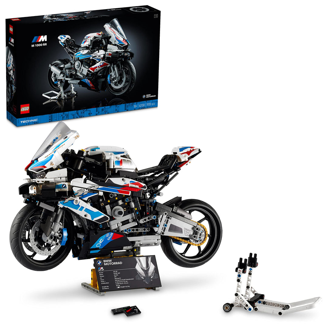 LEGO 42130 Technic BMW M 1000 RR Motorrad Modell für Erwachsene, Modellbausatz, Set als Geschenk zum