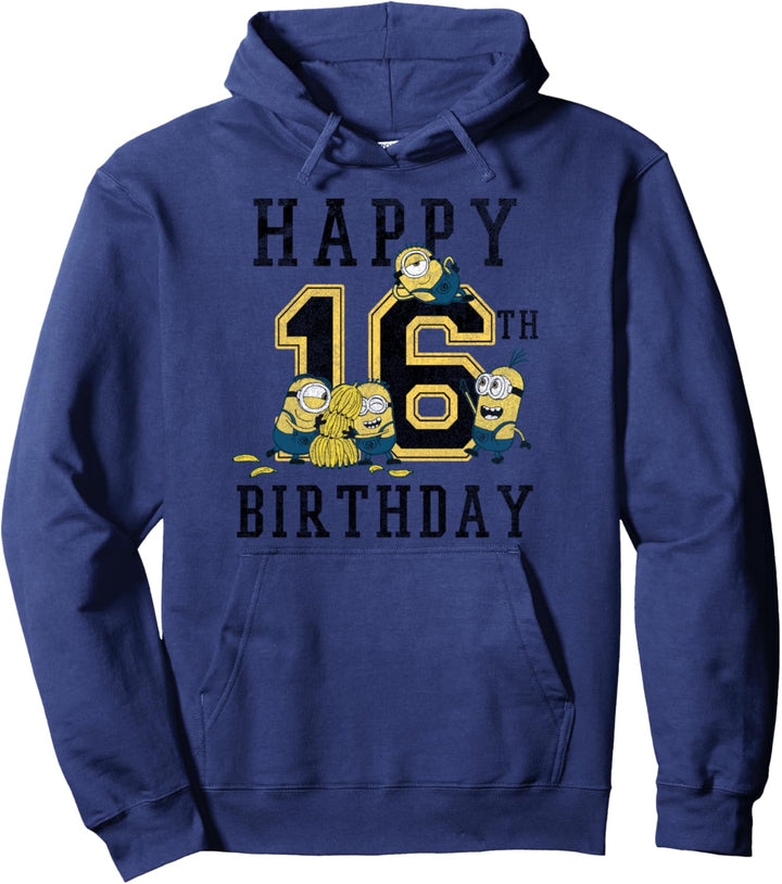 Despicable Me Minions Happy 16th Birthday Portrait Pullover Hoodie