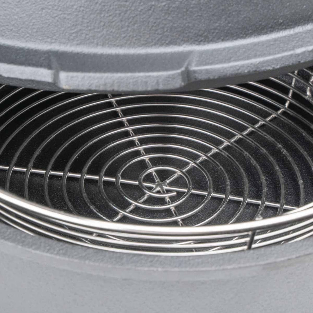 SANTOS Dutch Oven mit Deckel - inkl. Frittierkorb Ø 27,5 x9,5cm - 8,5 L/9 Qt Feuertopf - Gusseisen -