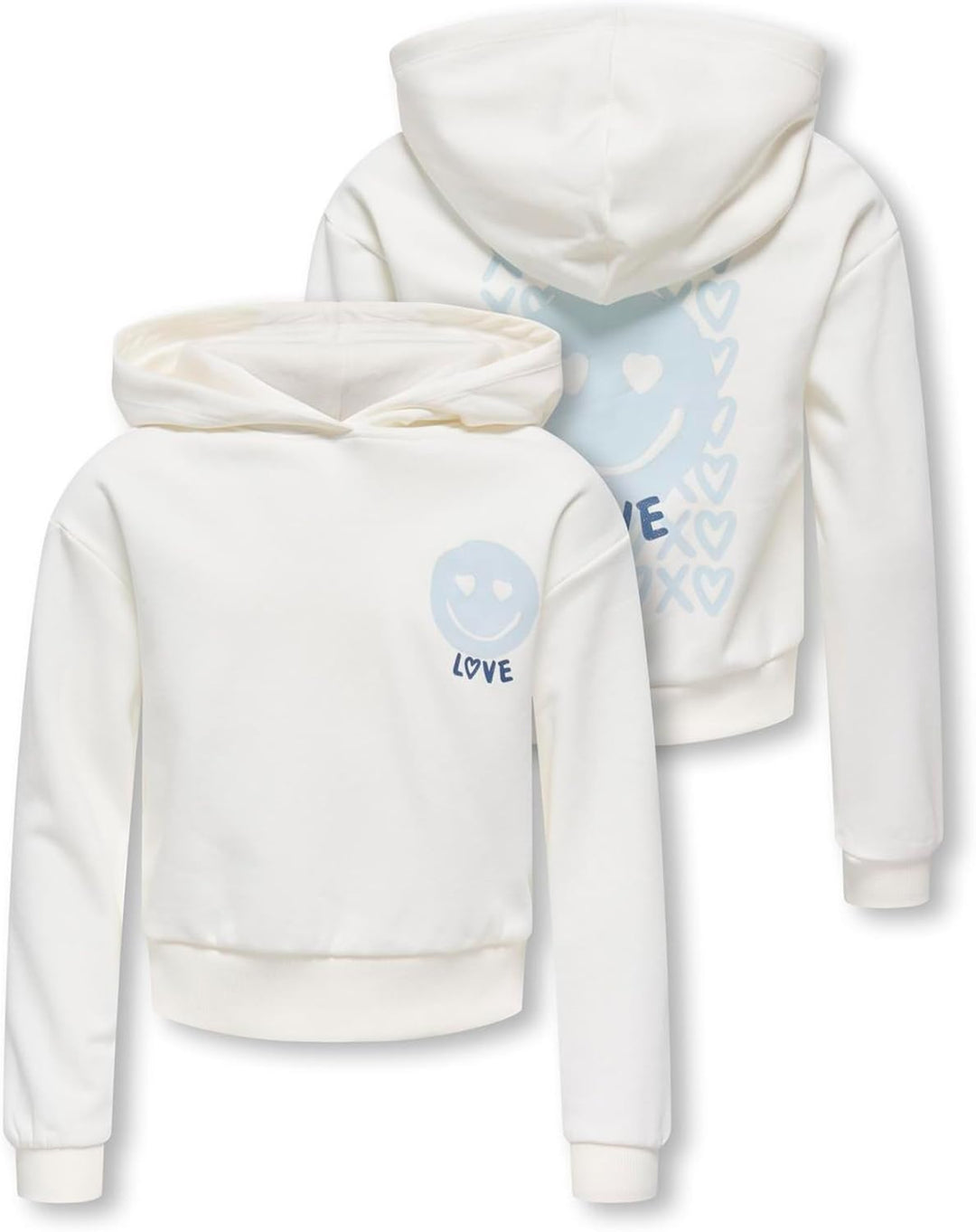 ONLY Kids Mädchen Hoodie Kapuzenpullover Sweatshirt mit Kapuze und grossem Rückenmotiv KOGCooper Lif