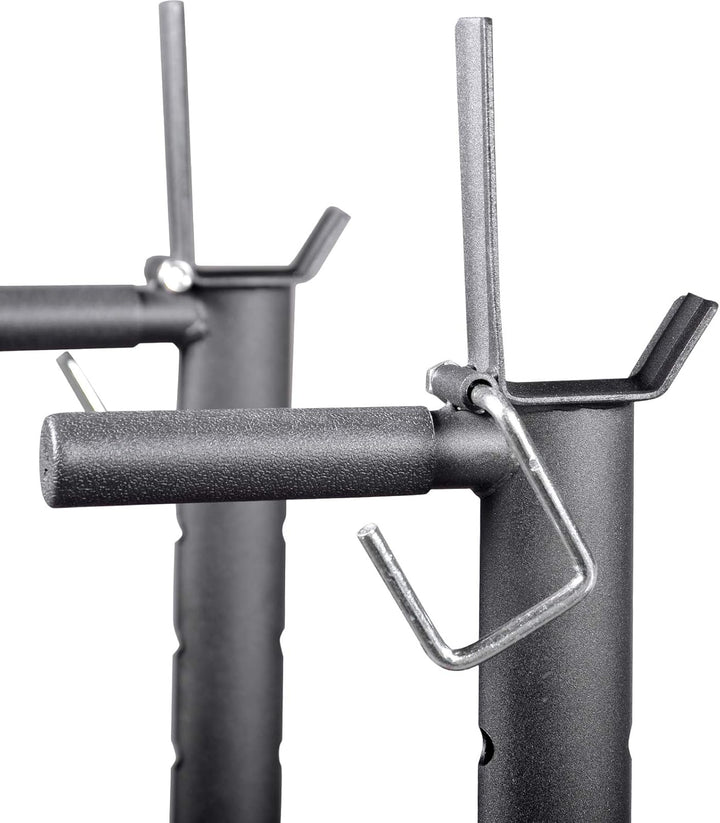 TrainHard® Multifunktion Hantelbank Drückerbank mit Hantelablage klappbar silver line