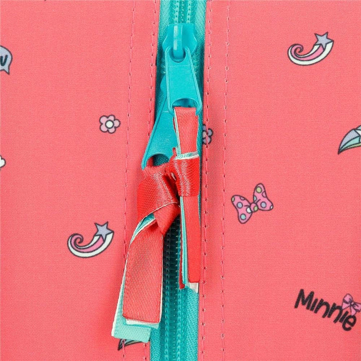 Disney Minnie Lovin Life Schulrucksack mit Wagen, Mehrfarbig, 30 x 38 x 12 cm, Mikrofaser, 13,68 l,