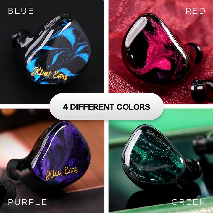 LINSOUL Kiwi Ears Cadenza 10mm Beryllium Dynamic Driver IEM 3D Printed with Detachable Interchangeab