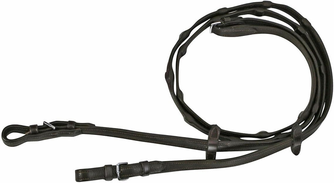 Schockemöhle Sports Zügel DURASOFT REINS nylonverstärkt, 16mm oder 18mm Breite 16mm Schwarz, Schwarz