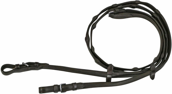 Schockemöhle Sports Zügel DURASOFT REINS nylonverstärkt, 16mm oder 18mm Breite 16mm Schwarz, Schwarz