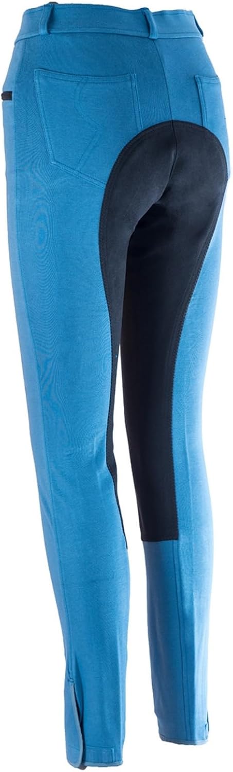 RL24 - Kinder Reithose Vollbesatz BASICLINE 92 Blau/Schwarz, 92 Blau/Schwarz