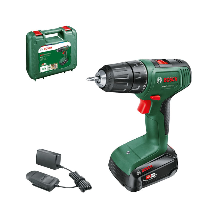 Bosch Akkuschrauber EasyDrill 18V-40 (Schrauben oder Bohren in Holz, Metall und Kunststoff; 18 Volt