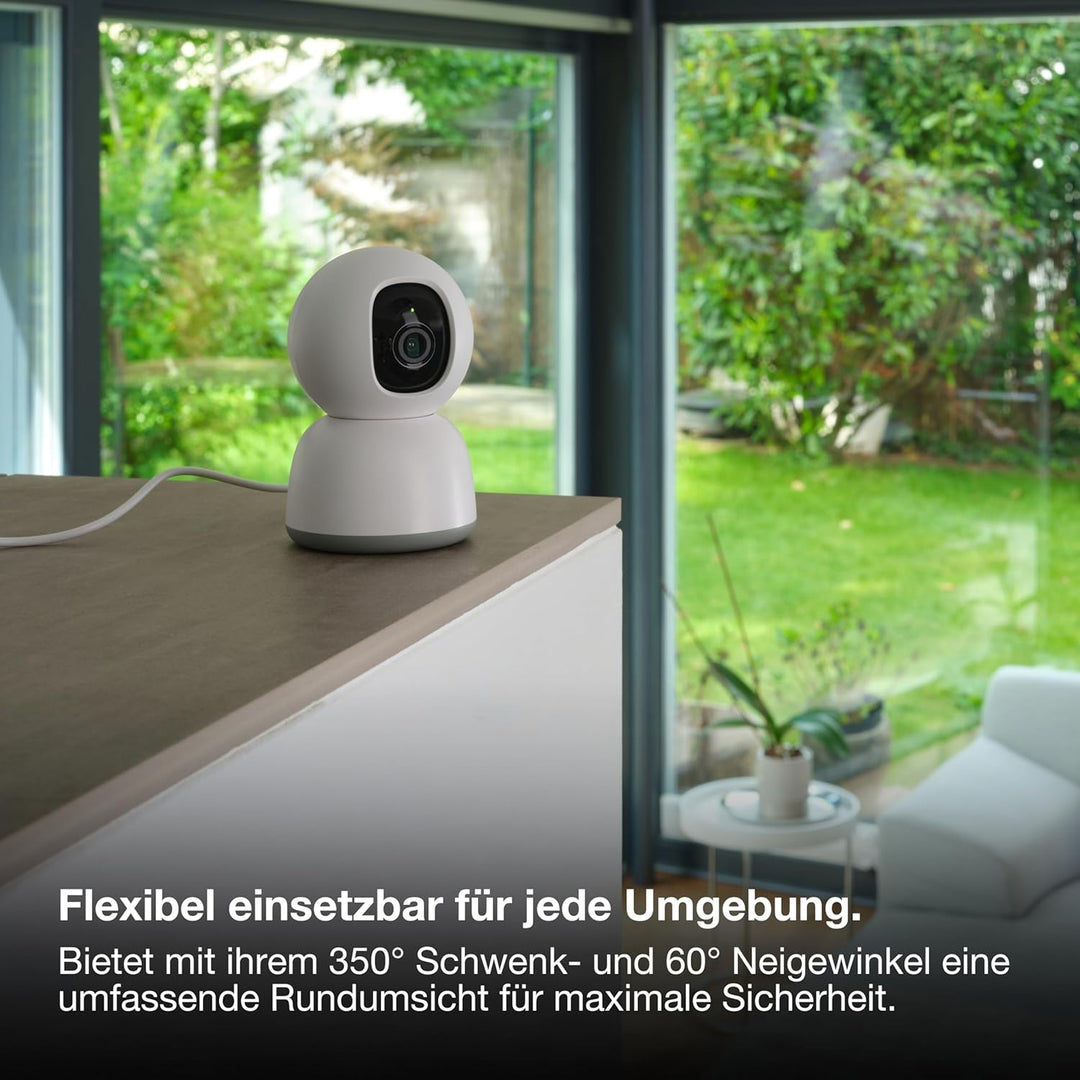 Osram SMART+ WiFi Kamera 360° 4MP 2K QHD, Schwenk-Neige, Nachtsicht 7m, Zwei-Wege-Audio, Alexa kompa