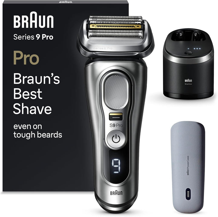Braun Series 9 Pro Premium Elektrorasierer mit 4+1 Scherkopf, Rasierer Herren Elektrisch, ProLift Tr
