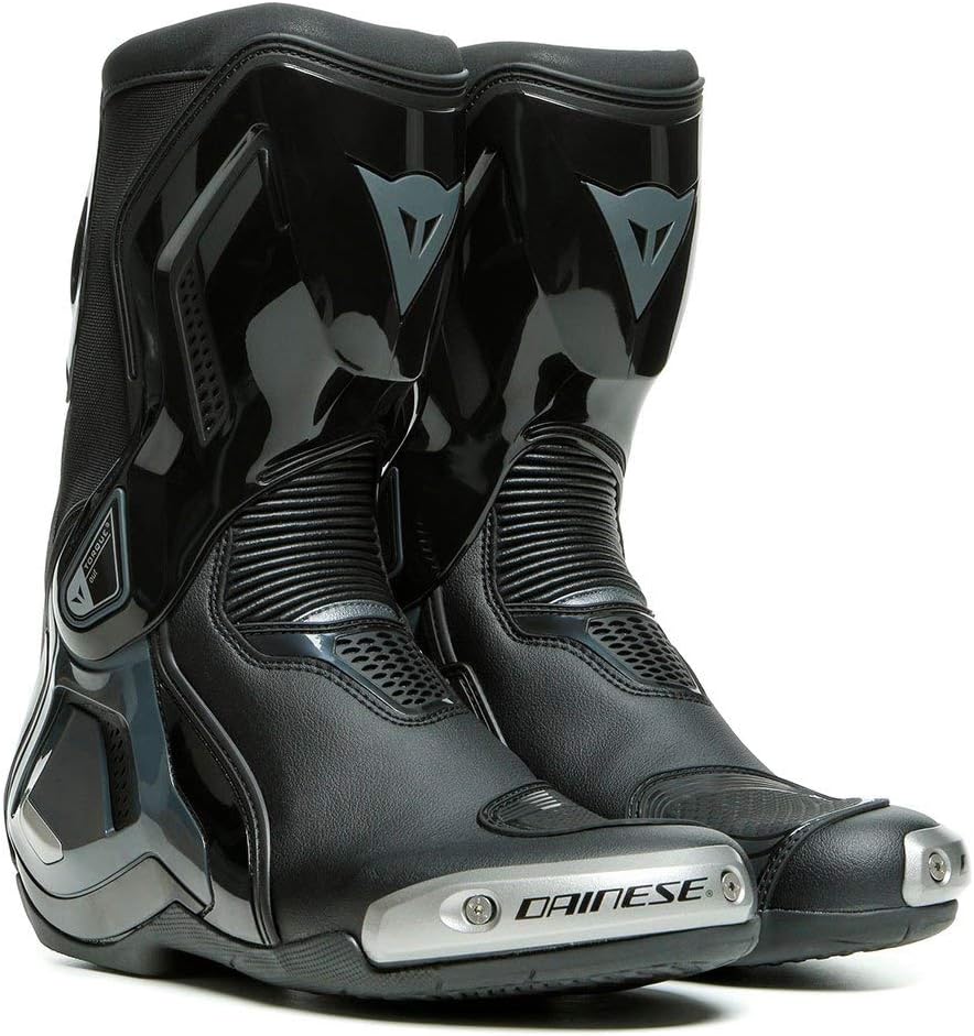 Dainese York D-WP Shoes, Motorradschuhe Wasserdicht Schwarz Anthrazit 40 EU, Schwarz Anthrazit 40 EU