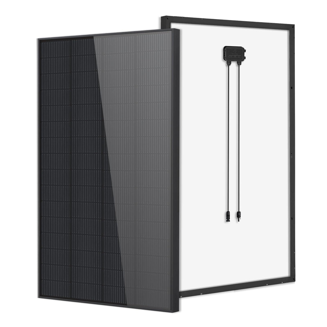 240 W Monokristallines Solarpanel Schwarz für Balkon, Garten, Wohnmobil, Boot, Anhänger 240W, 240W