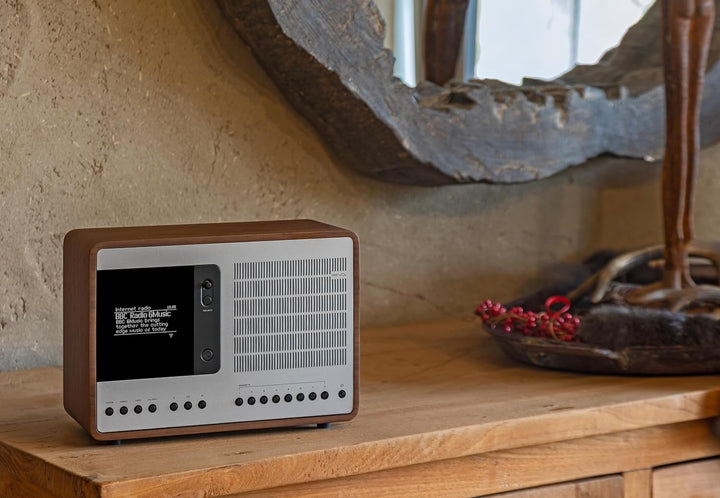Revo SuperConnect Internet-/DAB+ Radio (Internet/DAB+/DAB/UKW,Spotify,WLAN,Aux In,Cinch-Out,Kopfhöre