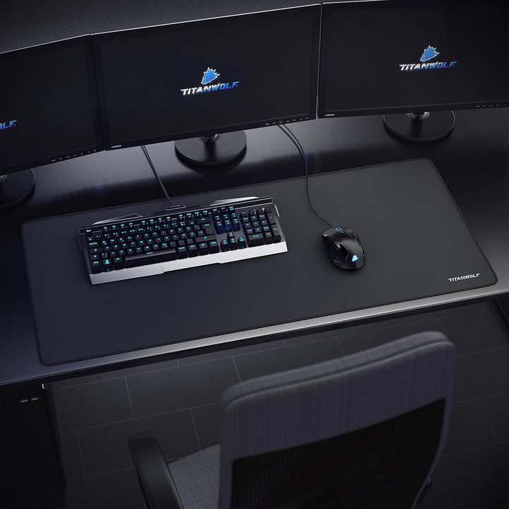 CSL-Computer TITANWOLF - XXL Speed Gaming Mauspad Titanwolf - 900 x 400mm - XXL Mousepad - Tischunte