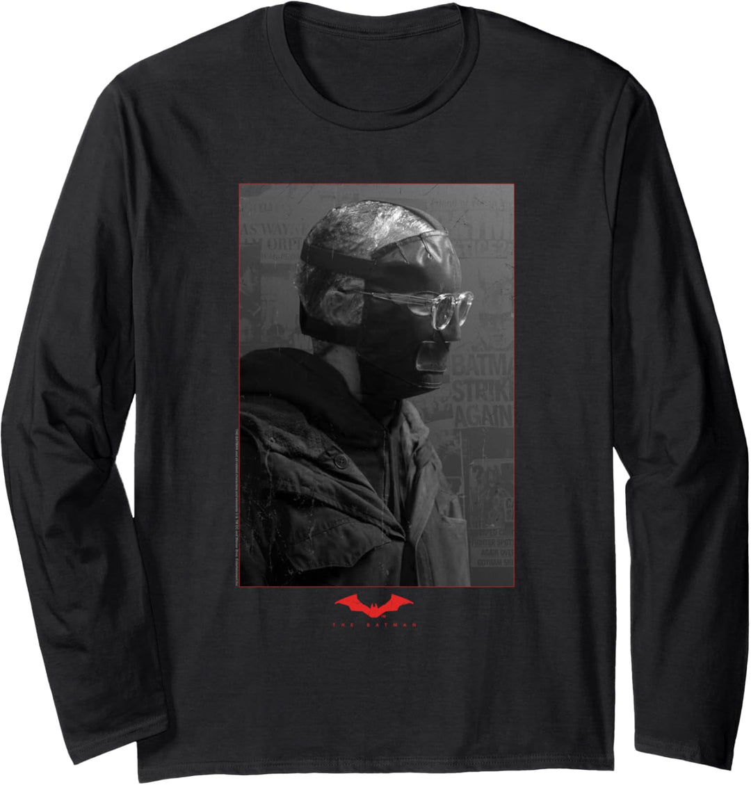 The Batman Riddler Worn Portrait Langarmshirt