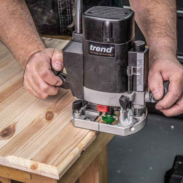 Trend 1000 W 8 mm Tauchfräser mit variabler Geschwindigkeit 230 V EU, leistungsstarker leichter Tauc