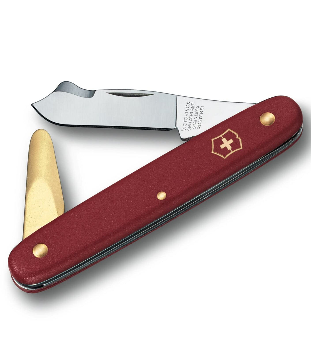 Victorinox, Taschenwerkzeug, Garten, Okuliermesser Kombi 2, rot, 3, Funktionen, Klinge, spitz | Rind