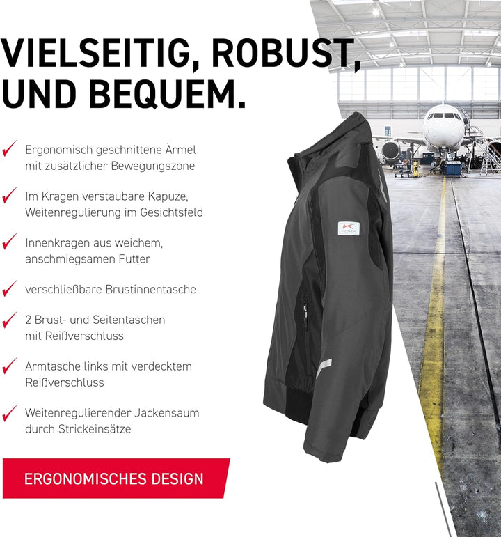 KÜBLER Workwear Unisex Jacket Jacket Classiq Organiq Size 50 in anthracite (pack of 1) S Anthrazit /