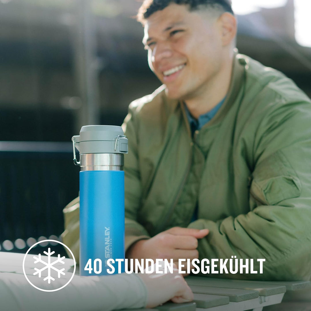 Stanley Quick Flip Trinkflasche Edelstahl - Hält 7+ Stunden Kalt - Wasserflasche BPA-Frei - Spülmasc