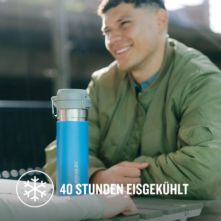 Stanley Quick Flip Trinkflasche Edelstahl - Hält 7+ Stunden Kalt - Wasserflasche BPA-Frei - Spülmasc