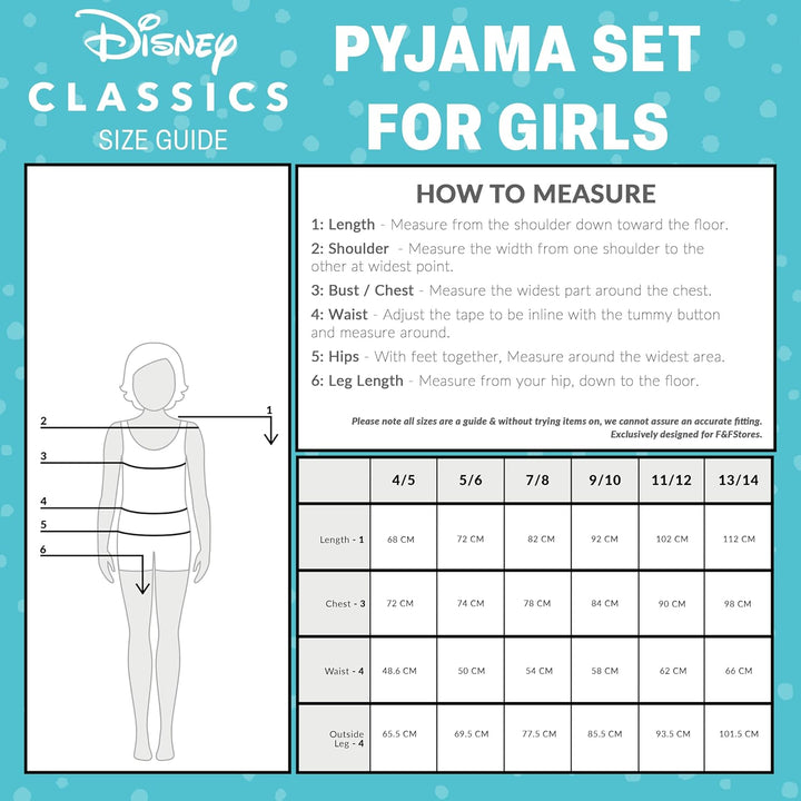 Disney Stitch Schlafanzug Mädchen, bequemer Pyjama für Kinder & Teenager – Geschenke für Mädchen 9-1