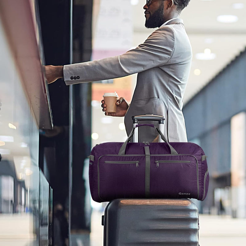 Gonex Faltbares Reisegepäck Leicht 40/60/80/100/150L Grosse Reisetasche Sporttasche für Reise Gym Ur