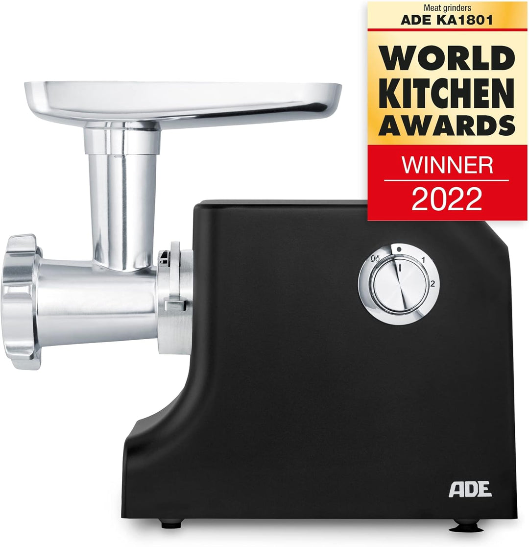 ADE elektrischer Fleischwolf KA1801, 2in1 Maschine Spritzgebäck Presse (elektrisch mit 2000 Watt Lei