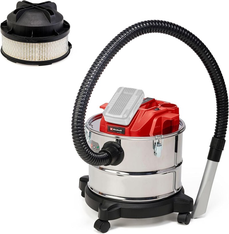 Einhell Akku-Aschesauger TE-AV 18/15 Li C-Solo Power X-Change (Li-Ion, 18V, 100 mbar Saugleistung, 1