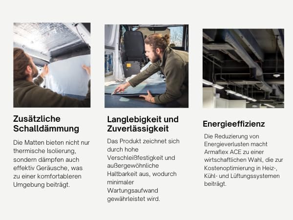 Armacell Armaflex 6mm-32mm Dämmmatten Dämmung Isolierung Kautschuk (Selbstklebend, 6mm - 1m x 1m) Se