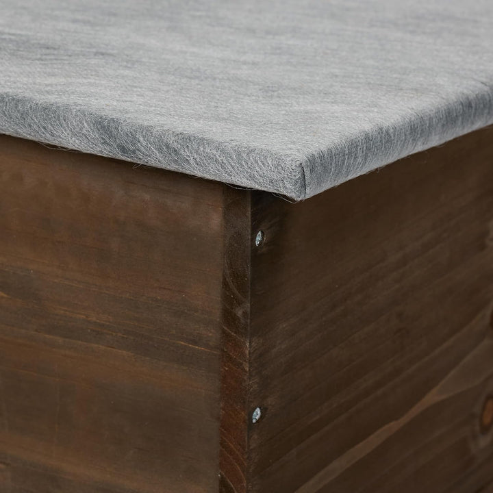 Relaxdays Igelhaus, Bausatz, Igelbau mit Boden, Rattenklappe & Labyrintheingang, Holz, HxBxT: 21 x 4