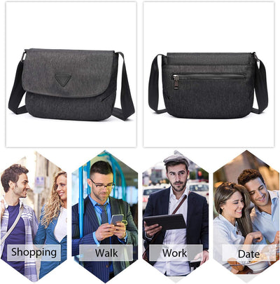 FANDARE Unisex Umhängetasche Herren Damen Schultertaschen Crossbody Messenger Handy Umhängetasche Mä