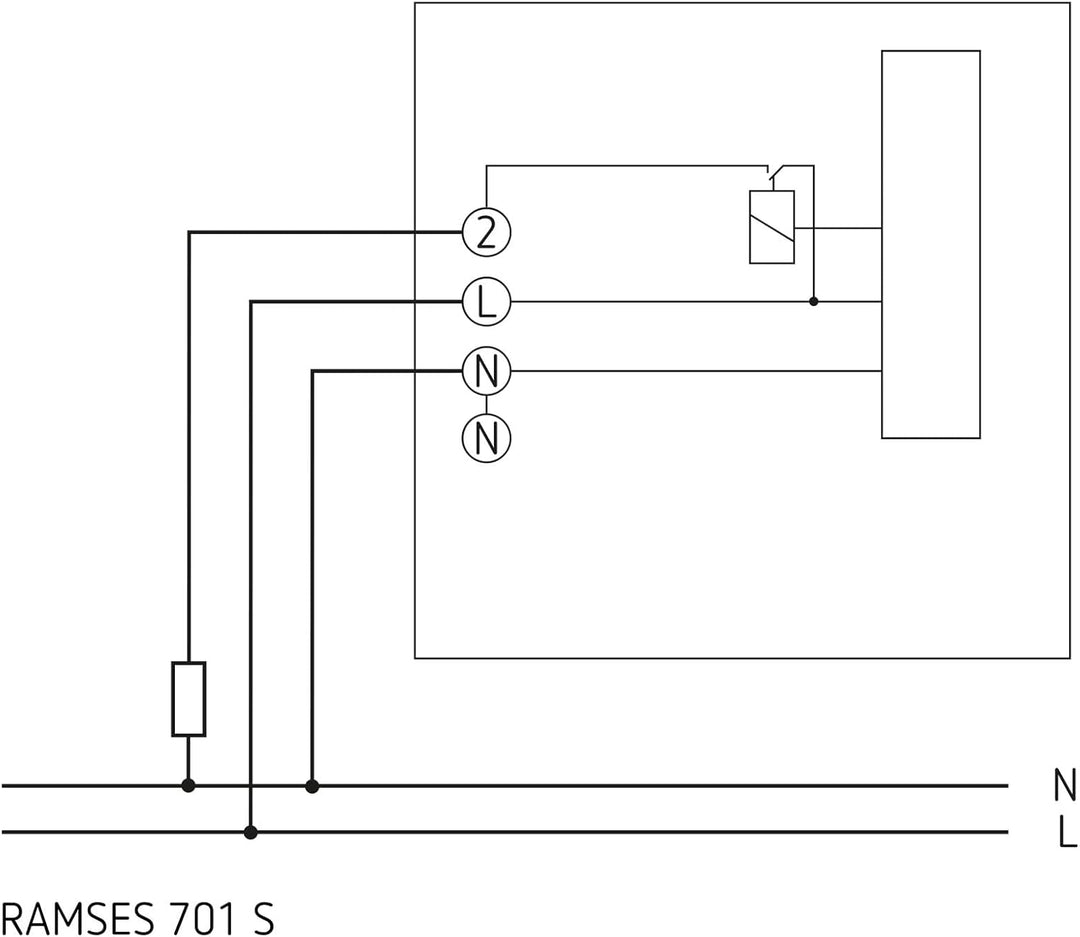 Theben 7010003 Ramses 701 S - Raumthermostat elektronisch, Wandmontage/Aufputz, Raumtemperaturregelu