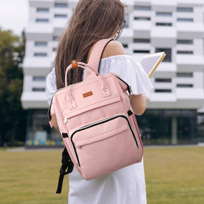 Schulrucksack Mädchen Teenager,Rucksack Schule,Schultasche Mädchen mit 15.6 Zoll Laptopfach & USB-La