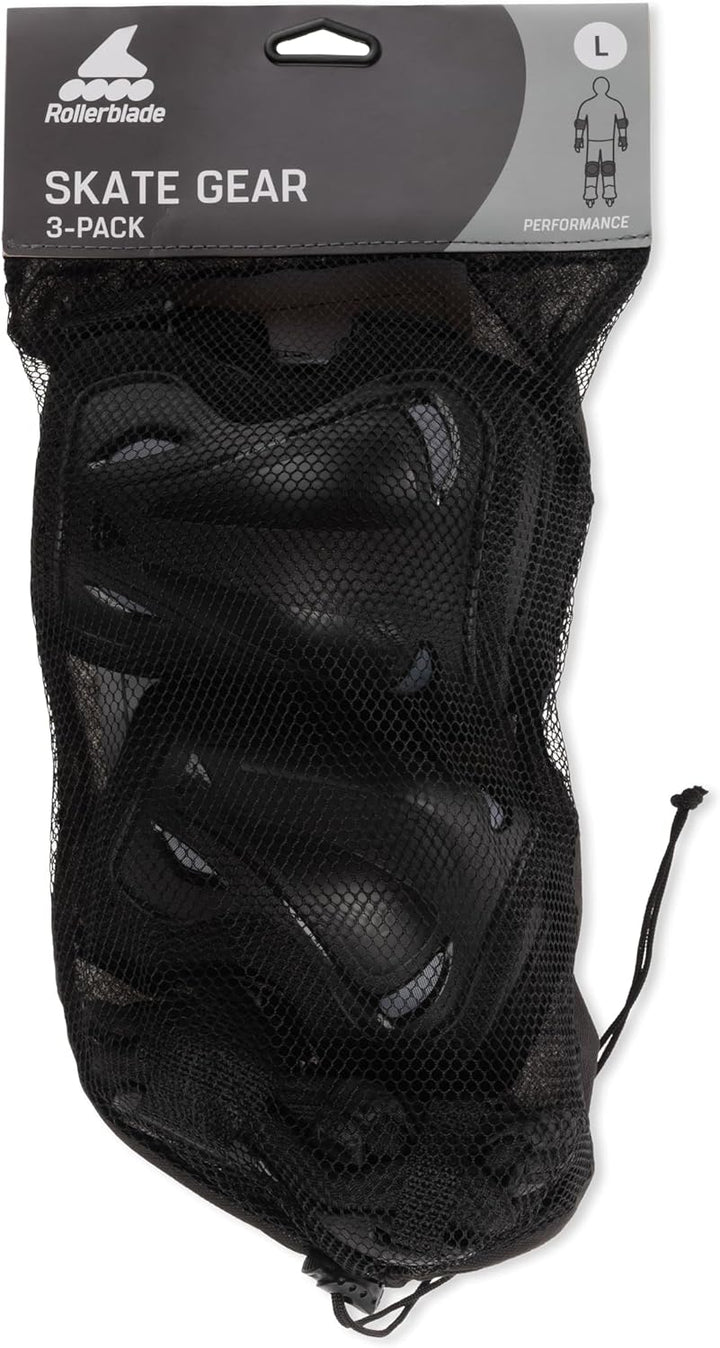 Rollerblade Unisex – Erwachsene Skate Gear 3 Beschützer XL Schwarz, XL Schwarz