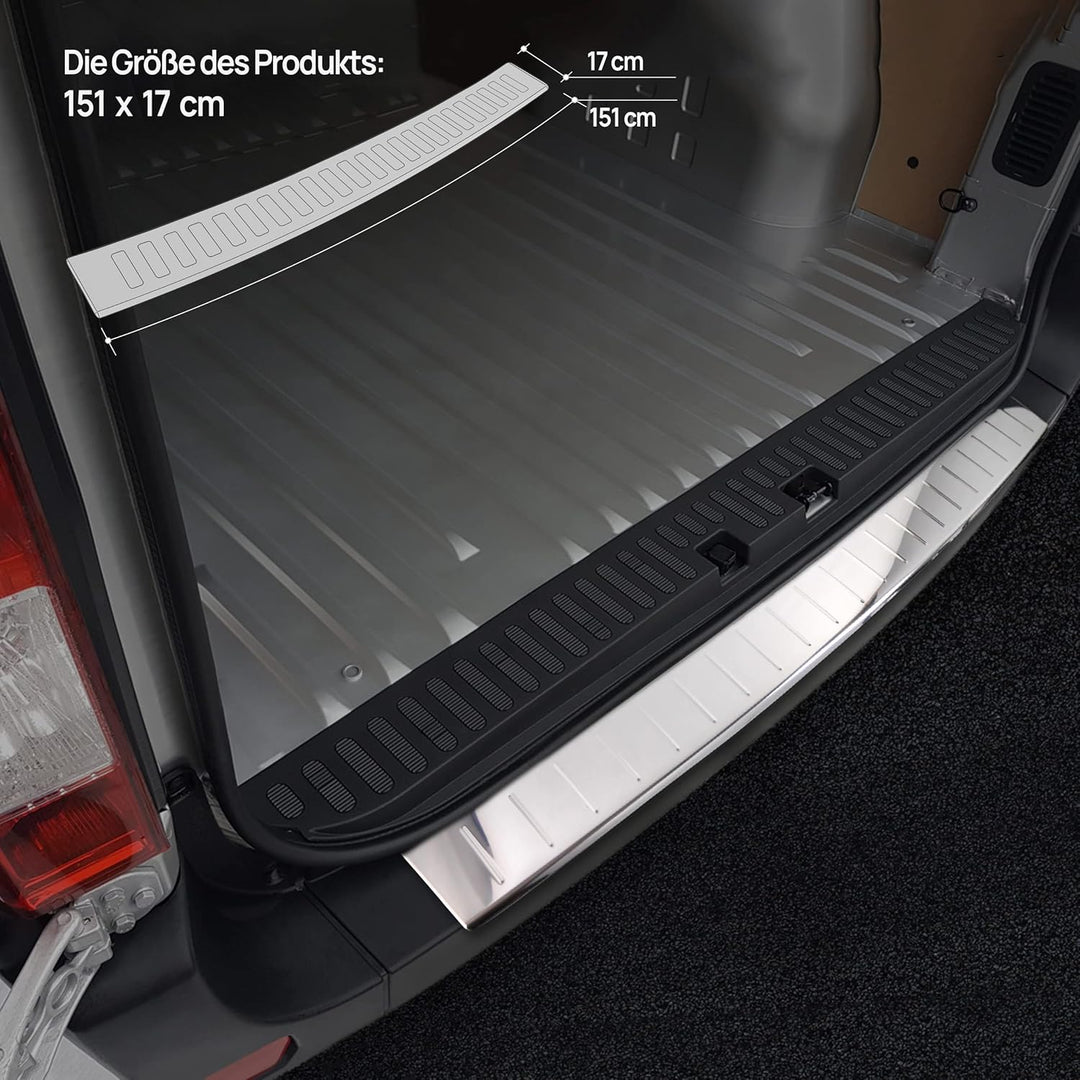 CHROMEMASTER | Ladekantenschutz Stossstangenschutz Kompatibel mit Renault Master 2010-2024; Edelstah