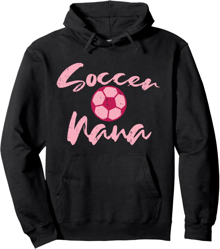 Pink Soccer Nana-Fussball-Familie, passend für Oma Mimi Frauen Pullover Hoodie