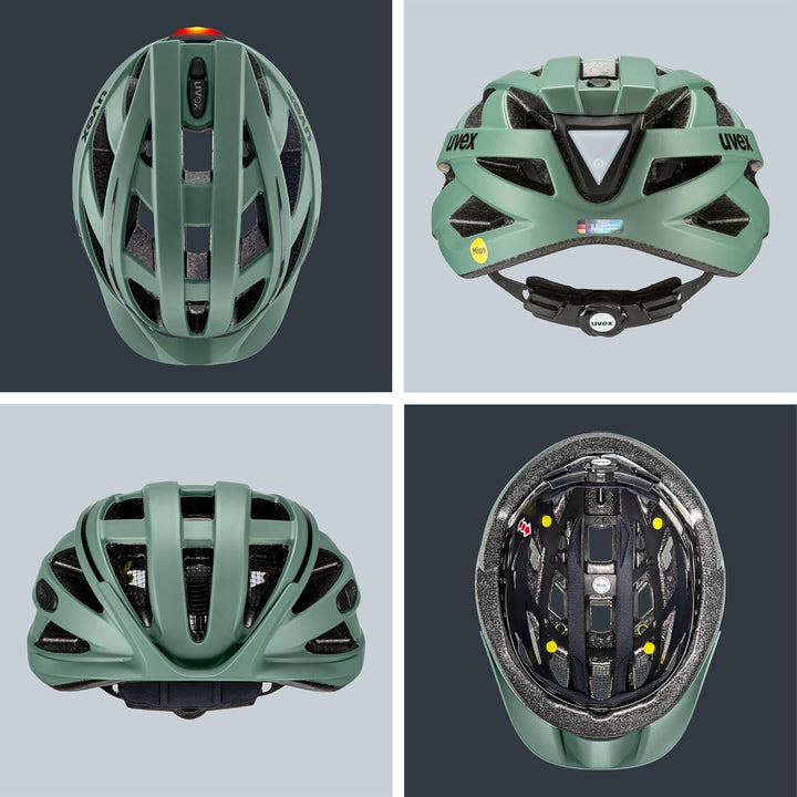 uvex Unisex – Erwachsene, city i-vo Fahrradhelm moss green matt 56-60 cm Single, moss green matt 56-