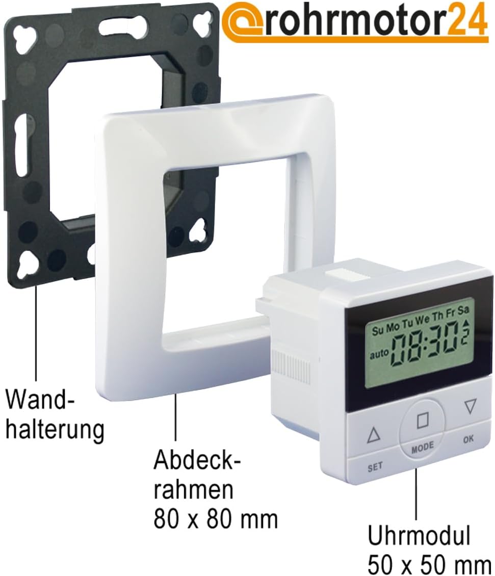 Rolladen Steuerung Comfort Zeitschaltuhr CasaSpirit50 mit Kindersicherung Tages und WochenProgramm
