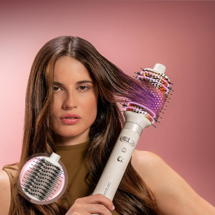 Cecotec AirGlam Gyro CeramicCare 8-in-1 Haarstyler, 8 Köpfe, 1500 W, 110.000 U/min, glättet und lock