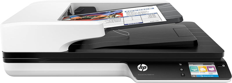 HP ScanJet Pro 4500 fn1 (Scanner, Flachbett, 50-Blatt ADF, LAN, USB) 30 S./Min. + Touch-Display + Ne