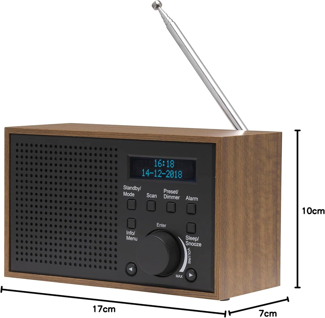 Denver DAB-46 Tischradio DAB+, UKW Grau 111000000000, Grau