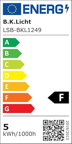 B.K.Licht - 6er Set Einbaustrahler LED schwenkbar, warmweisse Lichtfarbe, Lochdurchmesser 68mm, flac