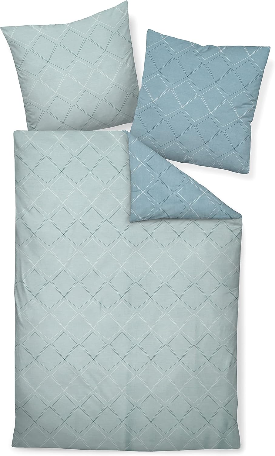 Janine Design Mako-Satin Bettwäsche J.D. 87053-02 1 Bettbezug 200 x 220 cm + 2 Kissenbezüge 80 x 80