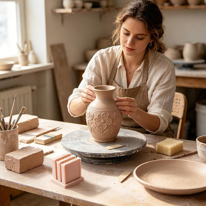 Generisch Tonperlen Maker Ergonomisches Wiederverwendbares Formroller-Set | Polymer-Bastelwerkzeuge