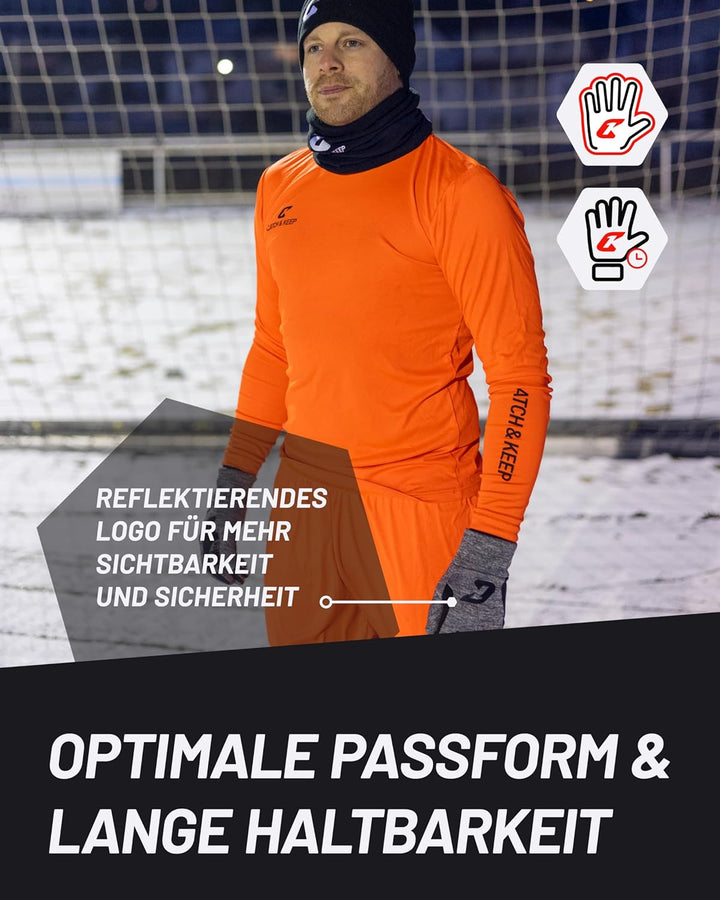 CATCH & KEEP Feldspielerhandschuhe - Wärmende Sporthandschuhe für Herbst und Winter mit starkem Grip