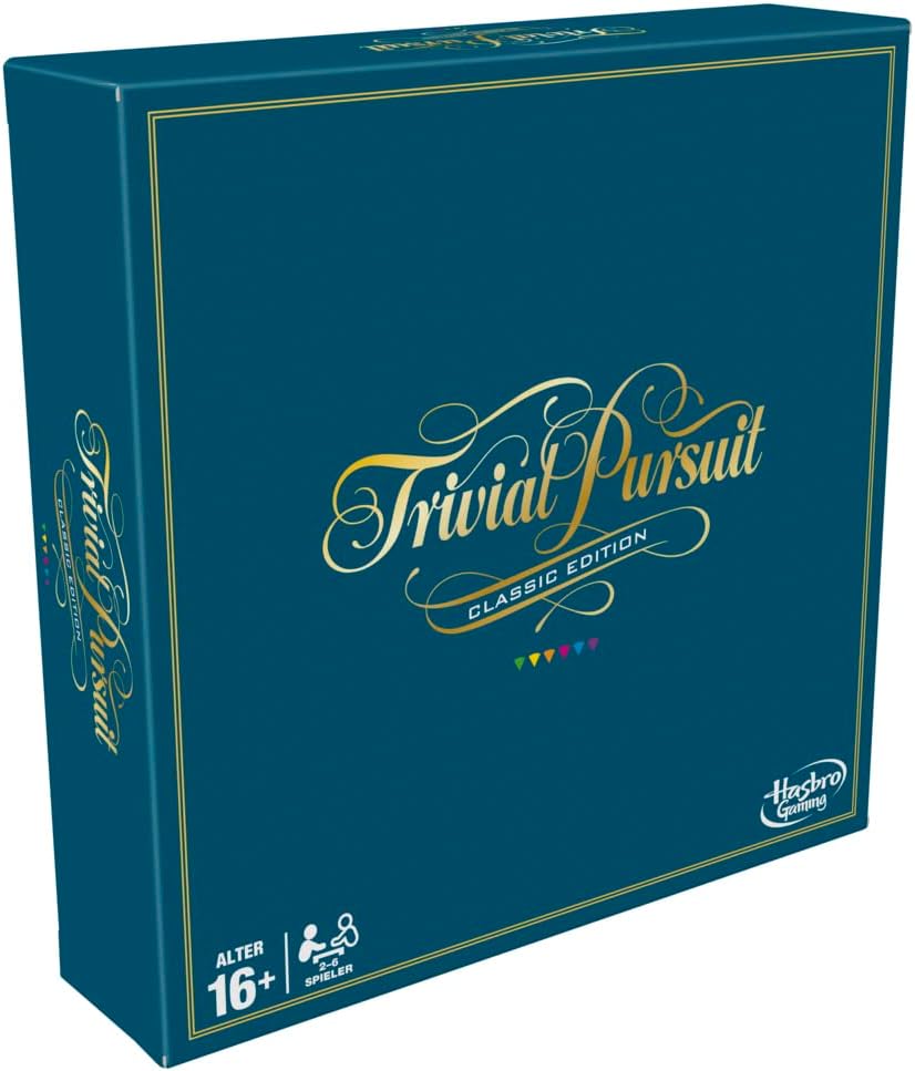 Hasbro Gaming Trivial Pursuit Brettspiel, Spielplan in klassischem Design und Farben, Perfekt für Pa