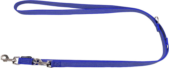 Hundeleine gummiert verstellbar/Doppelleine gummiert für mittlere und grosse Hunde / 2m / 2,40m / 2,